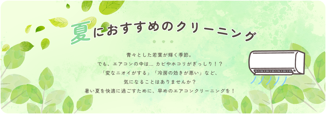 季節のおすすめのクリーニング